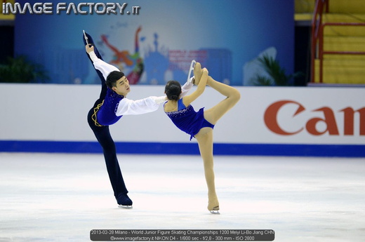 2013-02-28 Milano - World Junior Figure Skating Championships 1200 Meiyi Li-Bo Jiang CHN